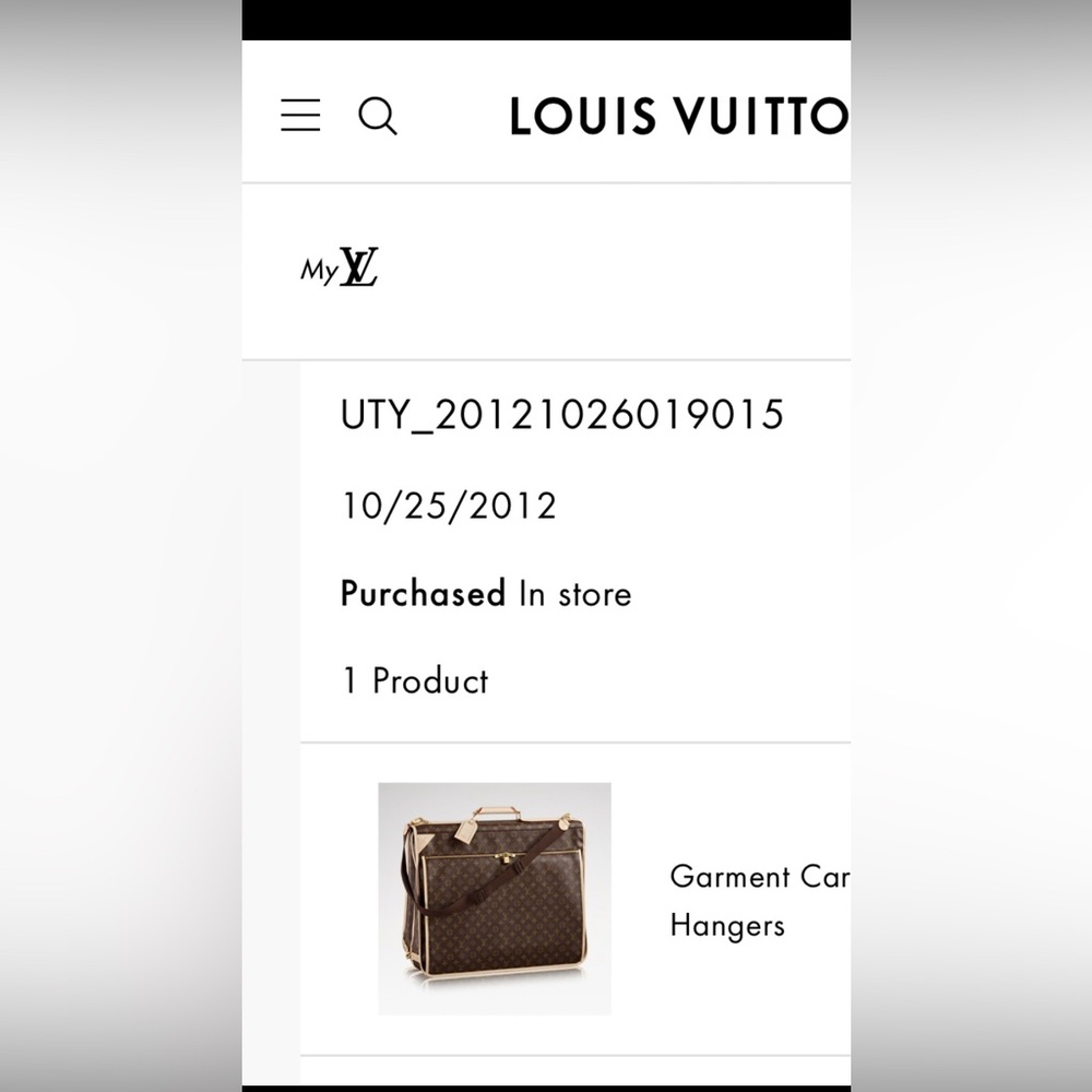 Authentic Louis Vuitton Brown and Tan Monogram Garment Bag Travel Bag - Picture 8 of 8
